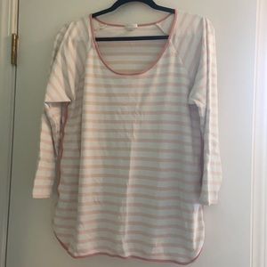 Lake Pajamas Pima Top in Peach